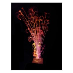 Fantastic Floor Lamp Fireworks in Optical Fiber