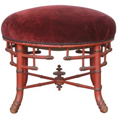 Large Napoleon III Pouf