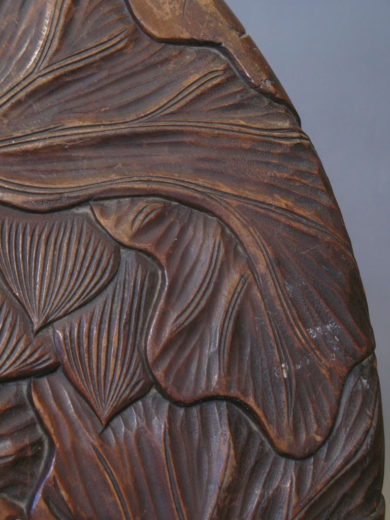 Side Table Carved with Large Foliate Detail 3