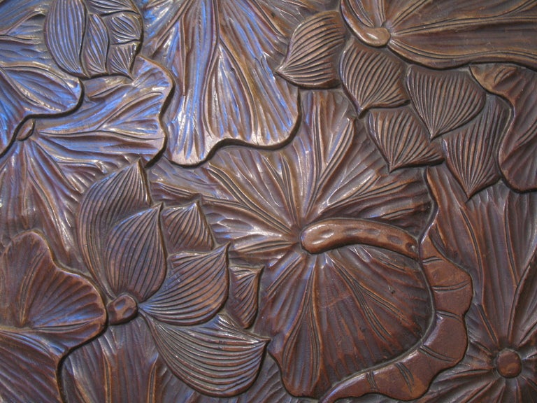 Side Table Carved with Large Foliate Detail 4