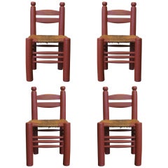Set of Four Chunky Chairs 4