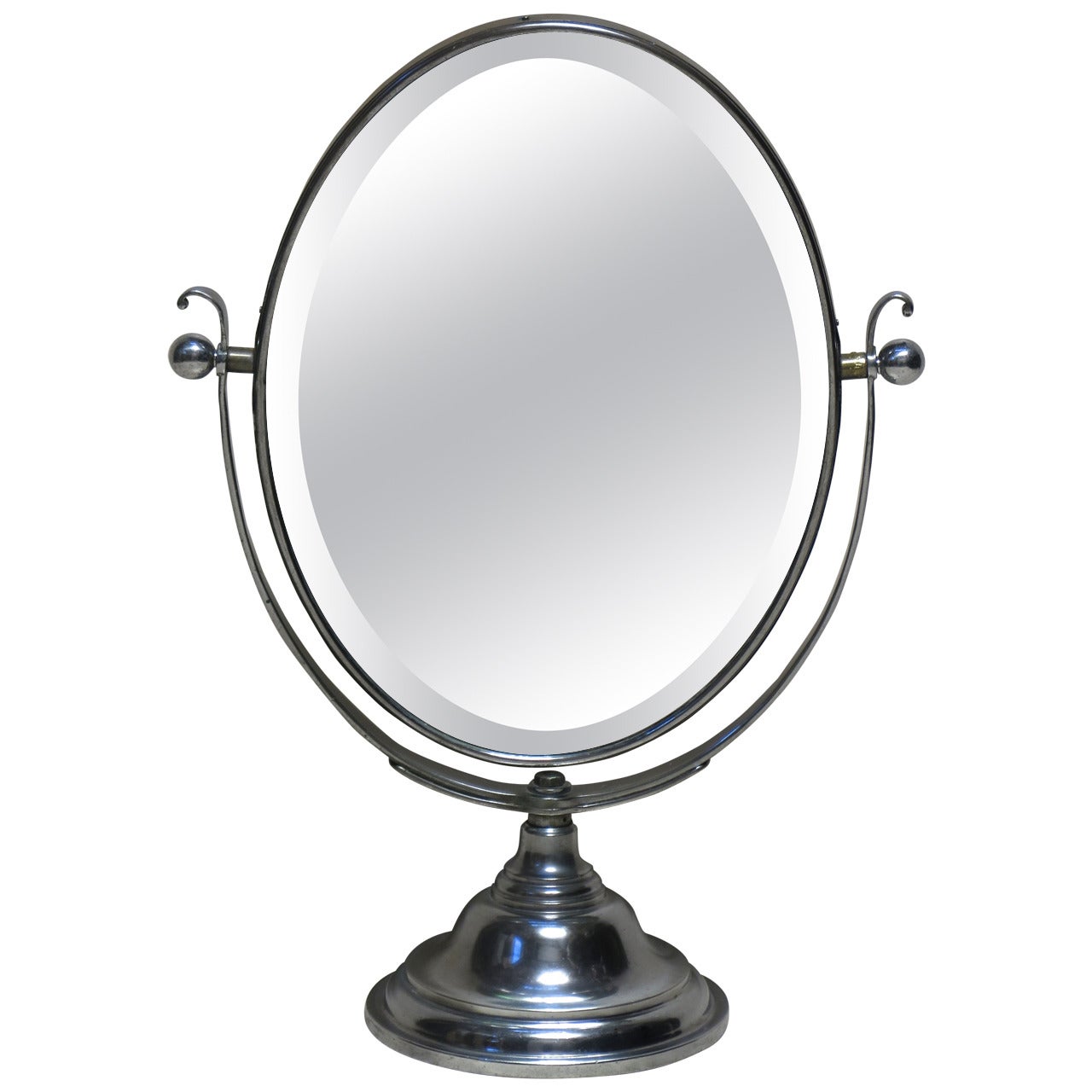 Large Double-Sided Vanity Mirror, France, Early 20th Century For Sale