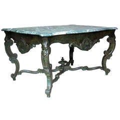 Louis XV Centre Table with Marble Top, France, 18th Century