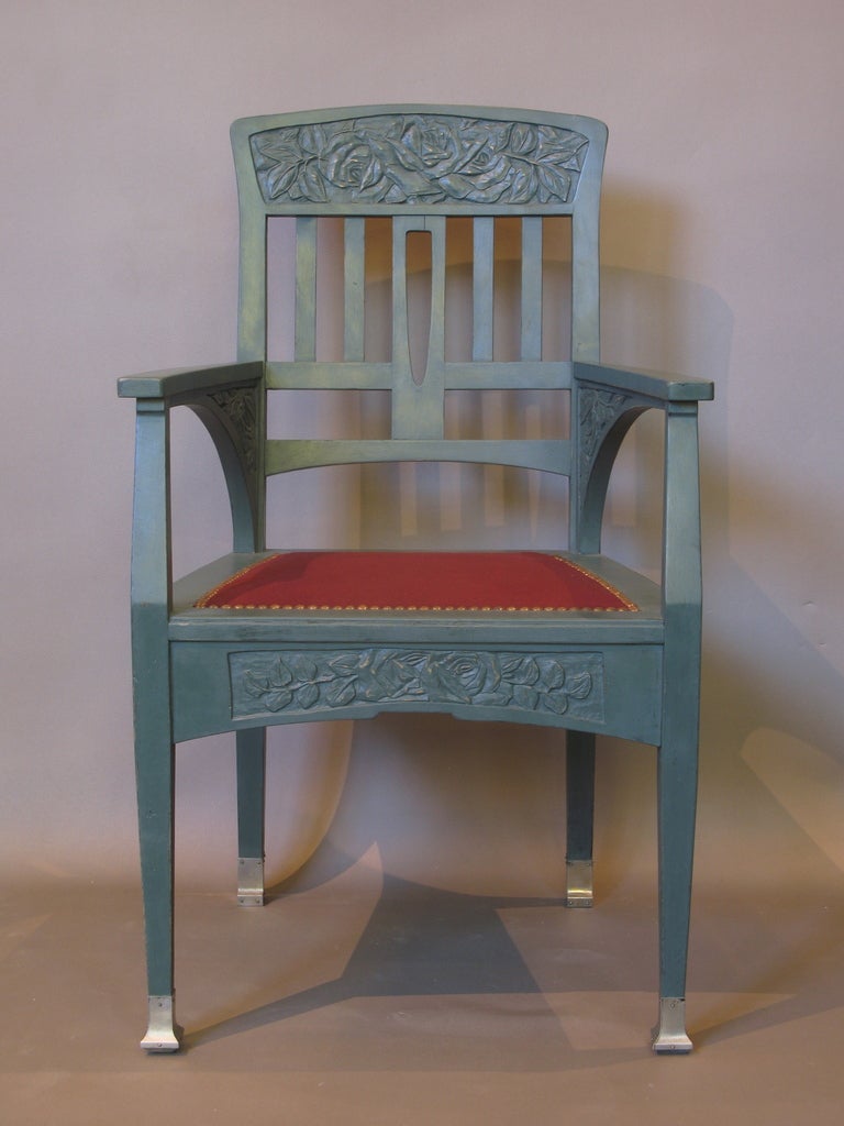 French Art Deco Desk & Chair