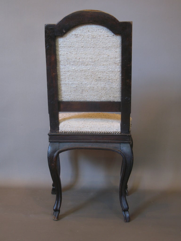 French Louis XV Carved Side Chair For Sale 1