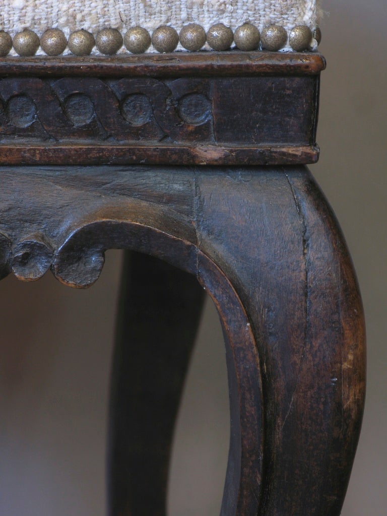 Geschnitzter Beistellstuhl im Louis-XV-Stil, Frankreich im Angebot 3