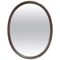 Oval Mirror in a Copper Frame - France, 19th Century 10