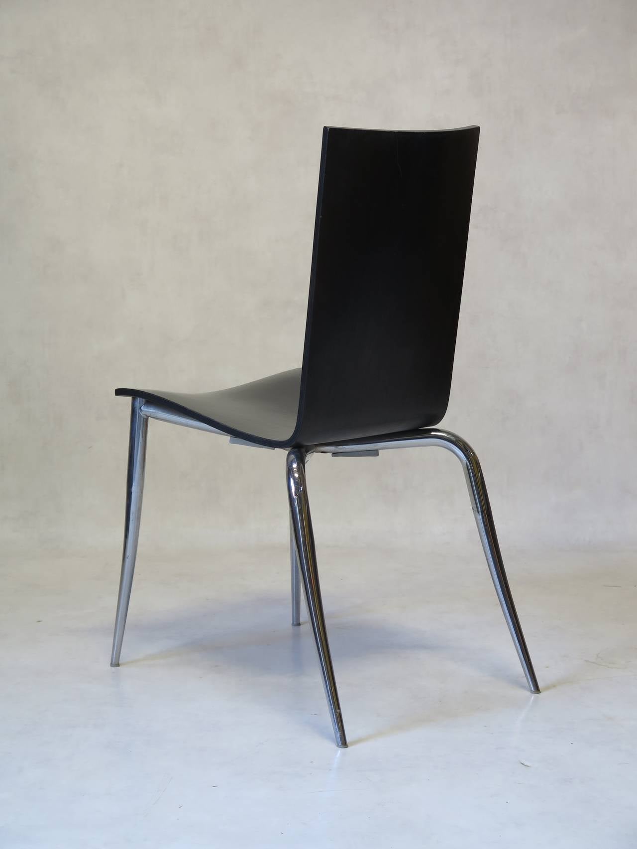Satz von vier Philippe Starck-Stühlen, Frankreich, 1990er-Jahre (Metall) im Angebot