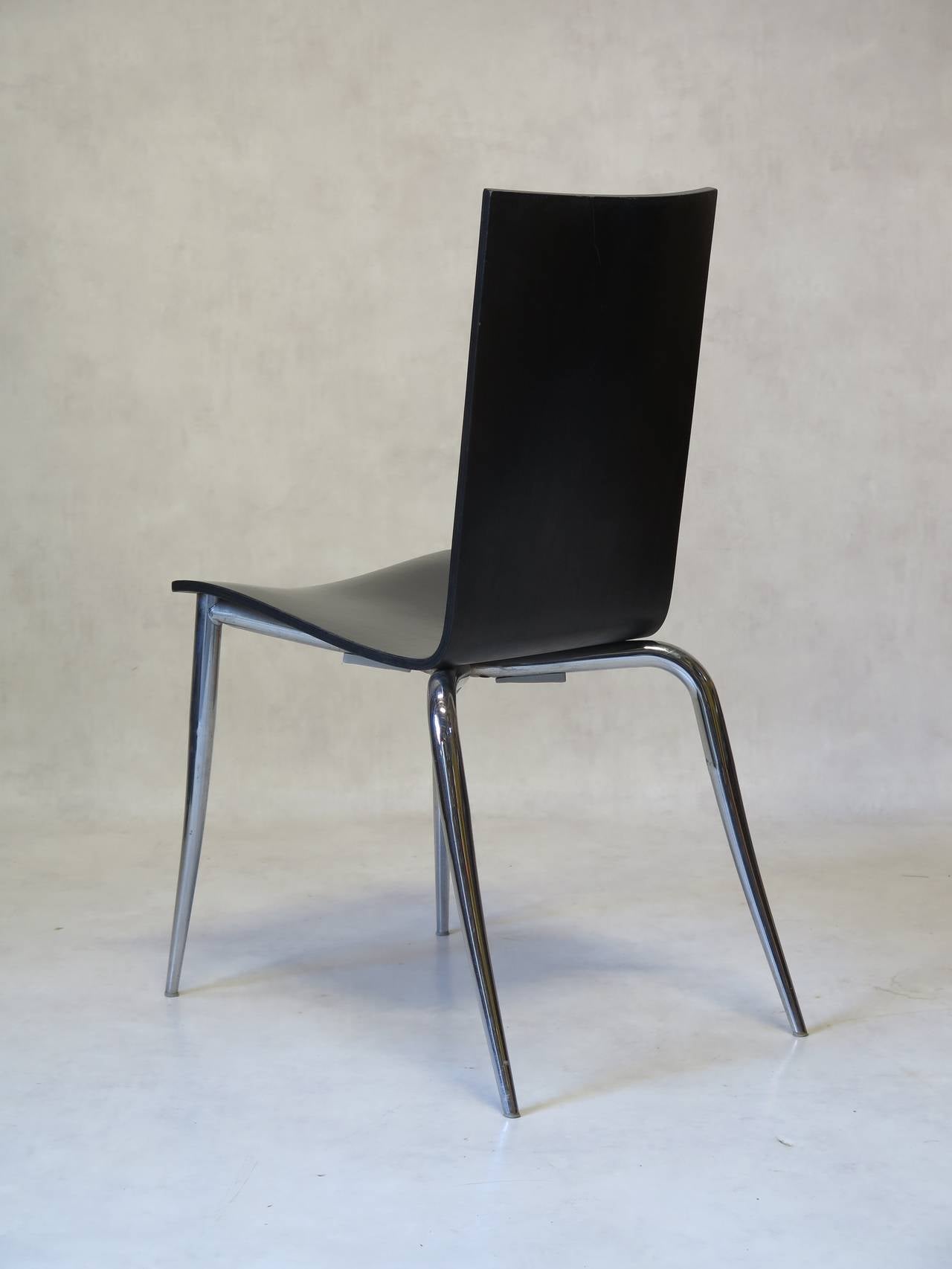 Metallo Set di quattro sedie di Philippe Starck, Francia, anni '90 in vendita