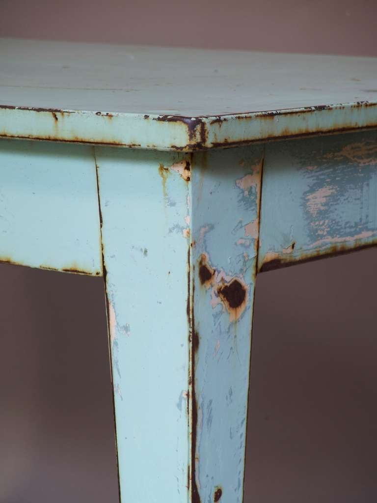 French Painted Iron Table - France, 1950s  For Sale