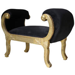 Neoclassical Style Banquette, France, circa 1950s
