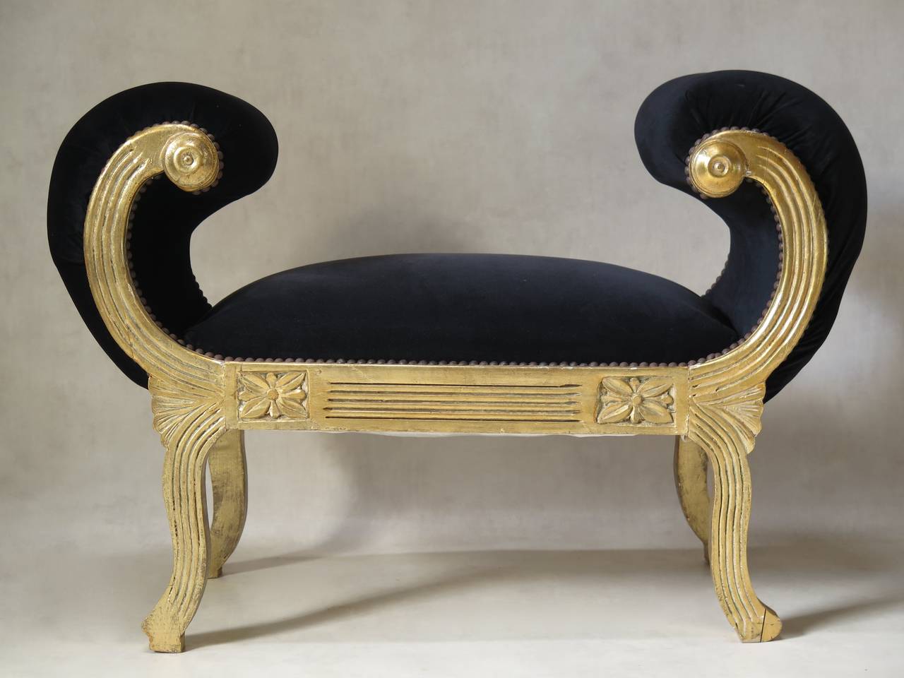 French Neoclassical Style Banquette, France, circa 1950s For Sale