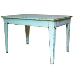 Retro Painted Iron Table - France, 1950s 