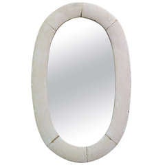 Large Oval Mirror - France, Circa 1910s 9