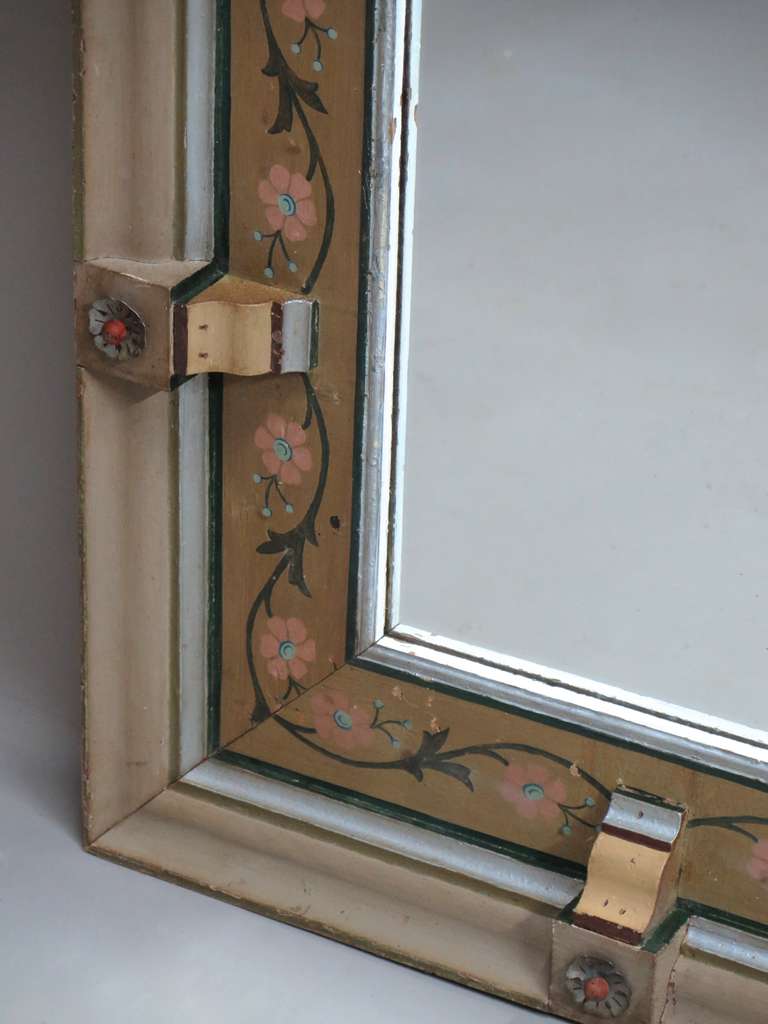 Italian Pairs Very Large Mirror W. Decorated Frame - Italy, Ca. 1900s For Sale