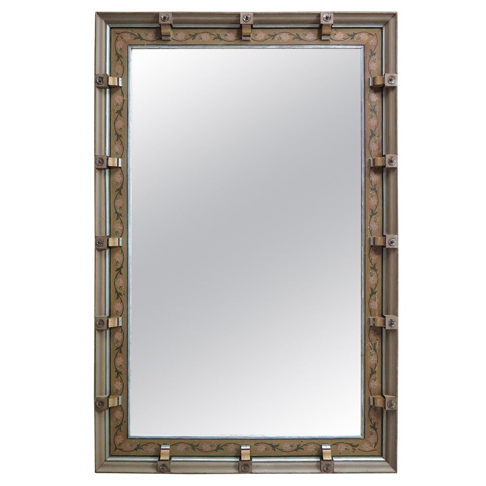 Pairs Very Large Mirror W. Decorated Frame - Italy, Ca. 1900s For Sale