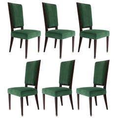 Antique 6 Empire Style Dining Chairs - France, 19th century