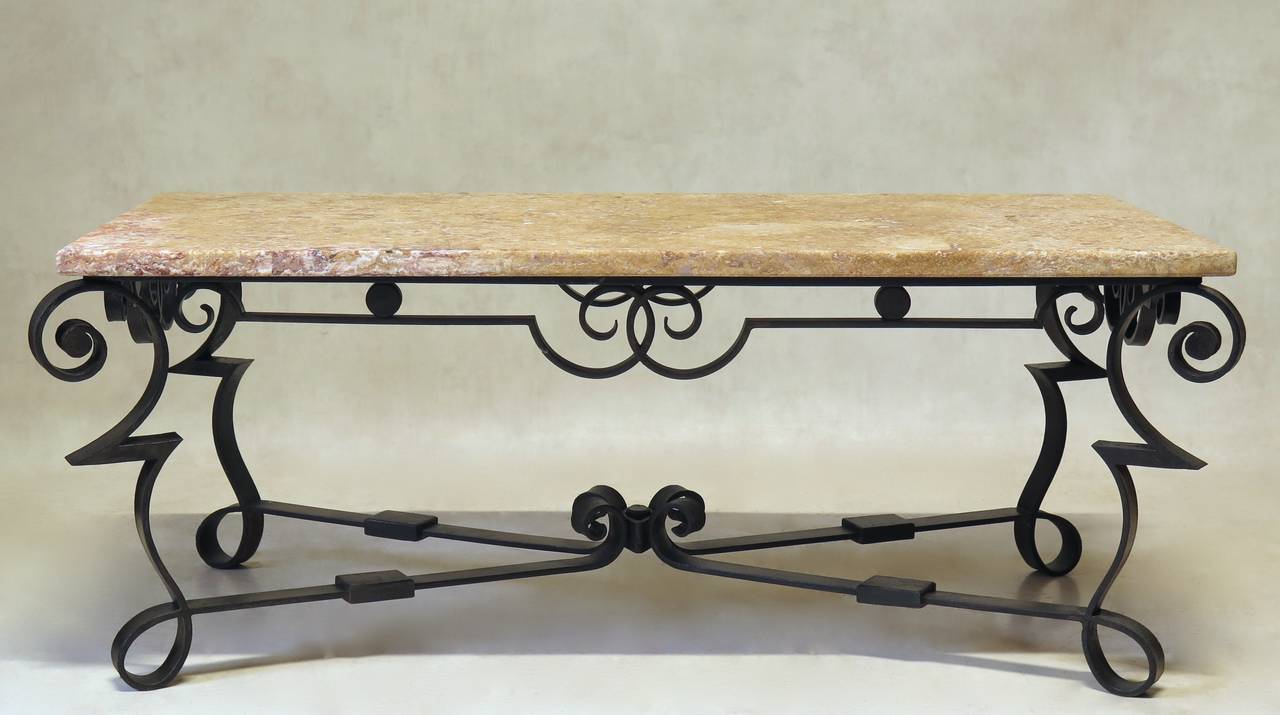 French Graphic Art Deco Coffee Table, France 1930s - 1940s For Sale