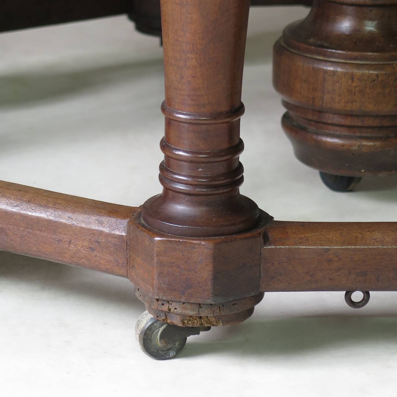 Oval Extending Walnut Dining Table, France, 19th Century 5