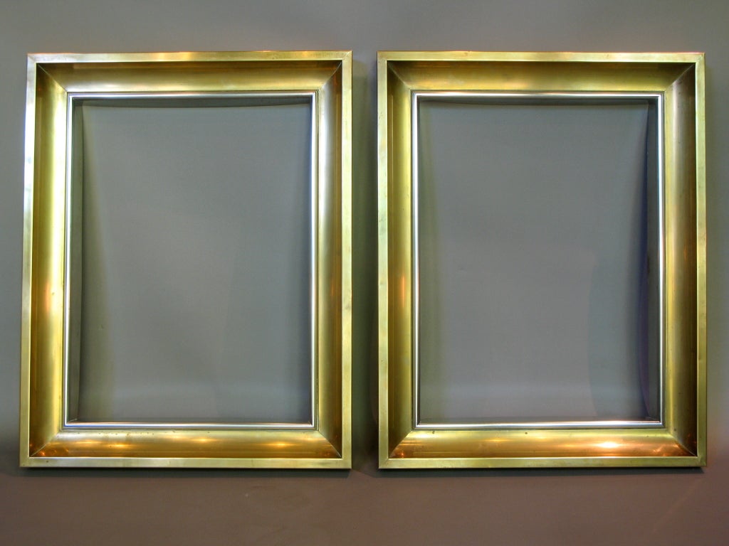 A stylish pair of picture frames.
