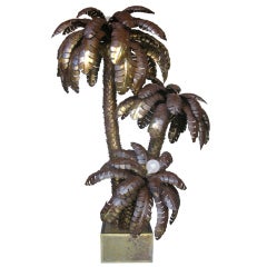 Monumental Palm Tree Lamp by Maison Jansen