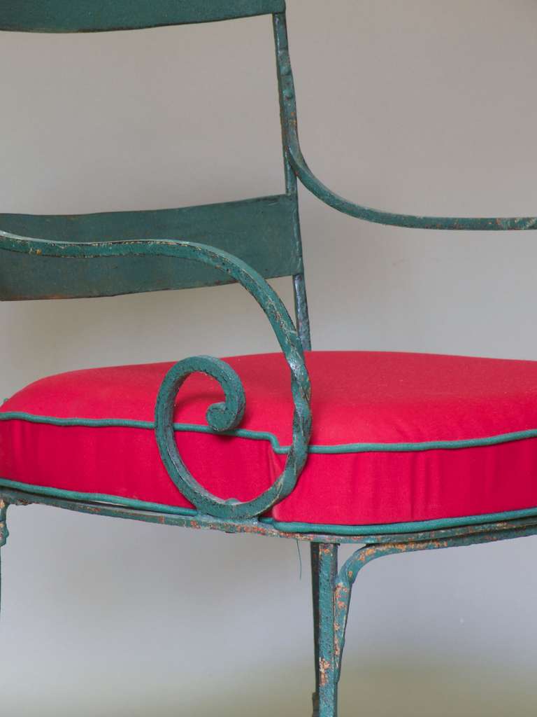 Set of 5 Wrought Iron Chairs - France, circa 1900 1