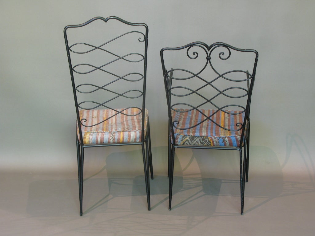 French 1940s Ten-Piece Chair Set by René Drouet For Sale 1