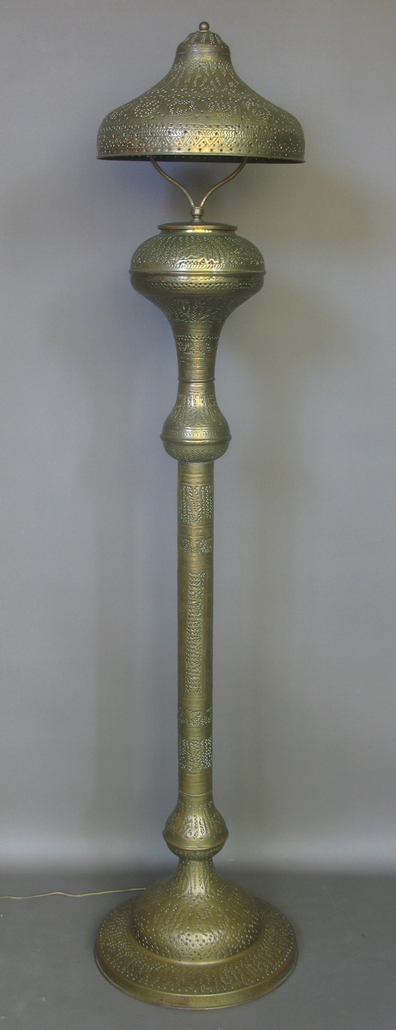 Oriental Brass Floor Lamp