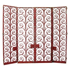 Griglie in ferro battuto in stile Art Deco francese