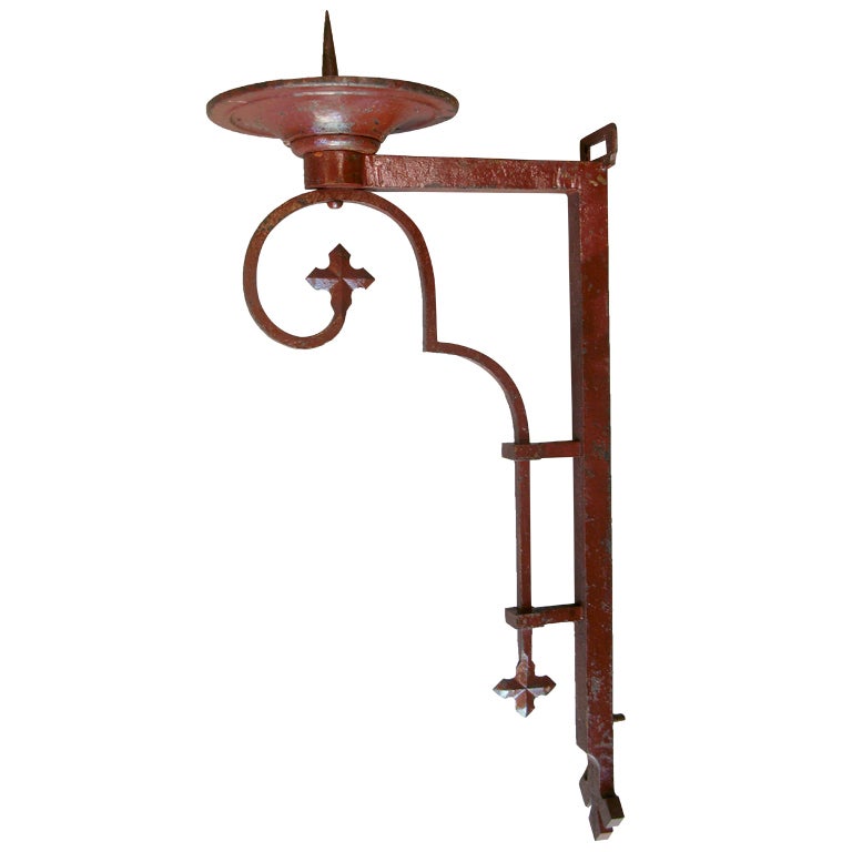 Wrought-Iron Sconce - France, 1900s (4 Available) For Sale