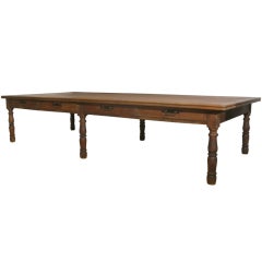 Very Large Oak Table, France, 19th Century
