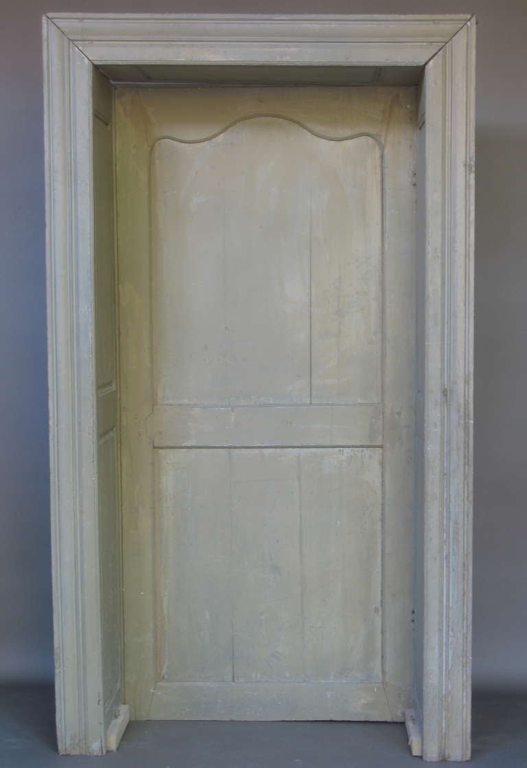 XIXe siècle Petite porte en chêne encastrée du 19ème siècle française en vente
