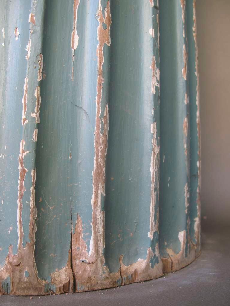 Pair of Fluted Wood Columns at 1stDibs