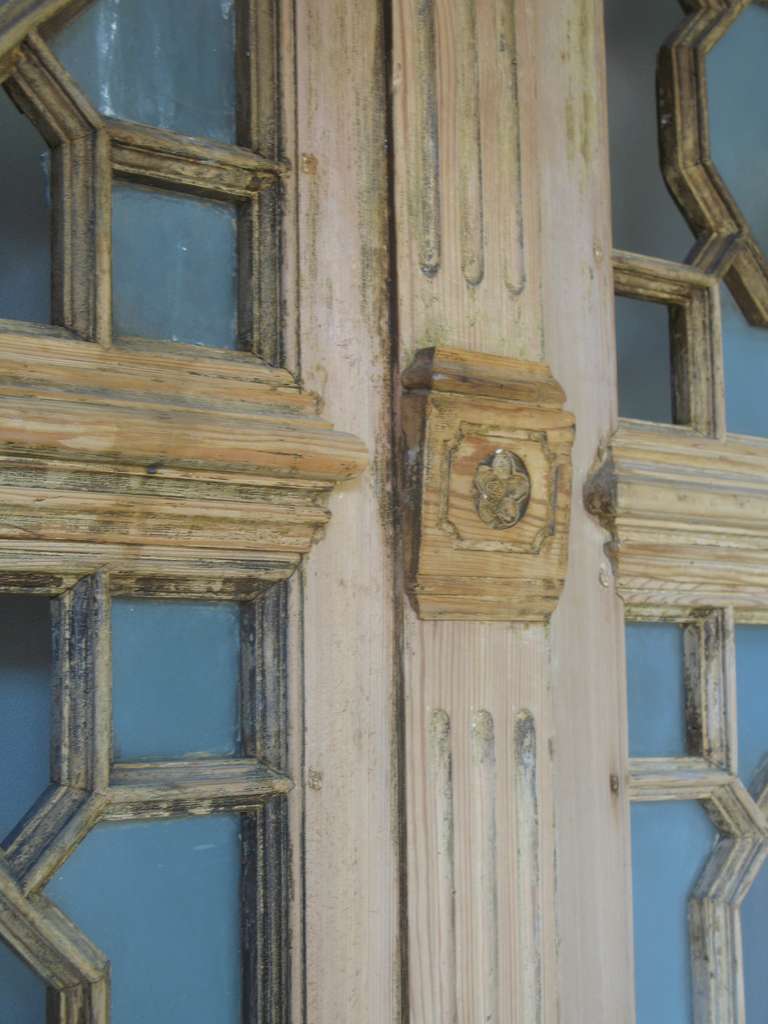 Set of 3 French Pine and Glass Doors 4