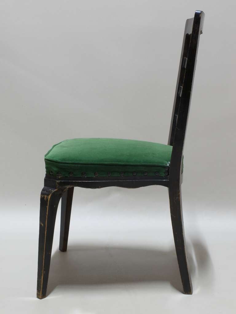 Mid-20th Century Chic Set of Six Chairs, France, 1940