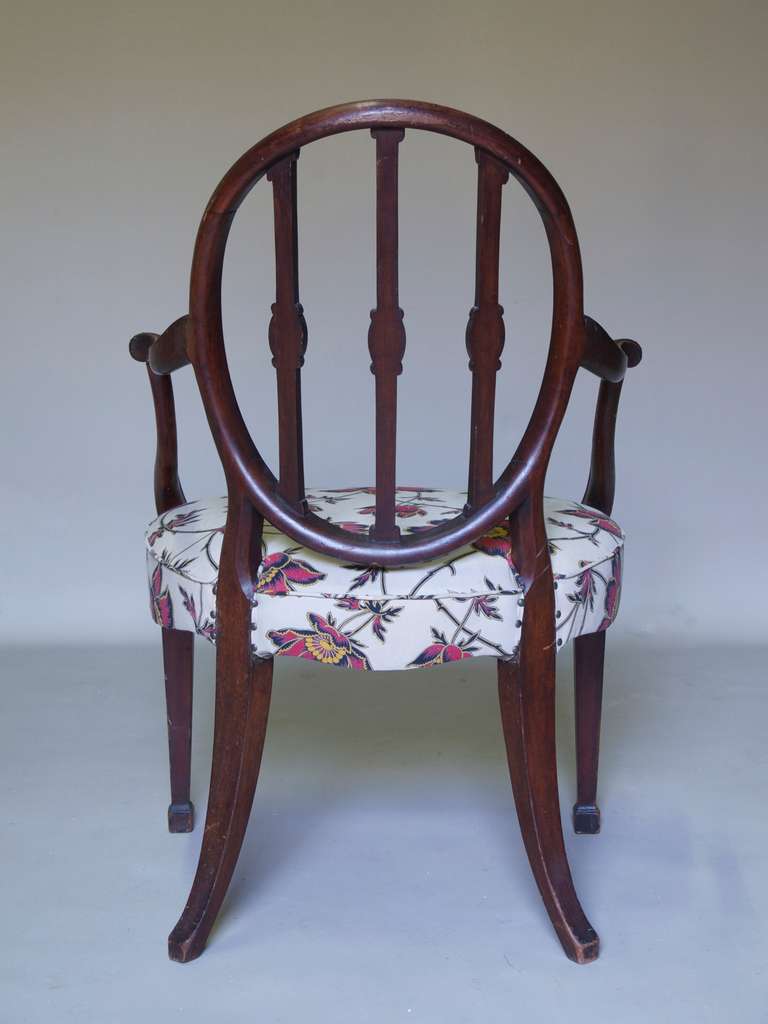 18th Century and Earlier Hepplewhite Armchair, England, Circa 1790 For Sale