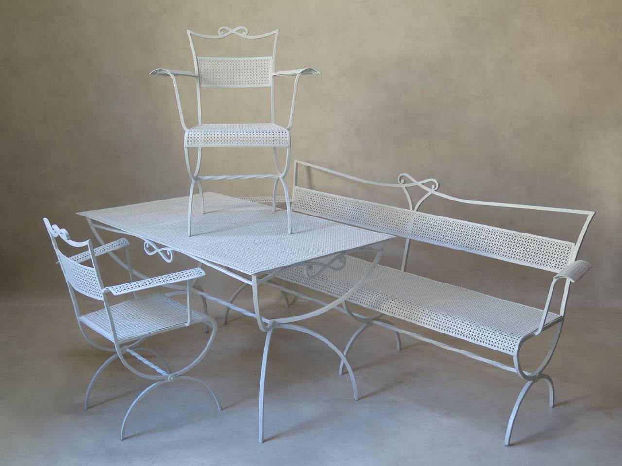 Outdoor Dining Table by Maison Jansen, France, 1950s 1