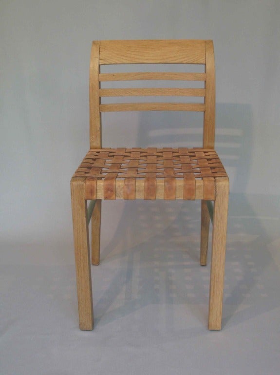 2 Stühle und 2 Sessel von Ren Gabriel – Frankreich, 1930er Jahre (Mitte des 20. Jahrhunderts) im Angebot