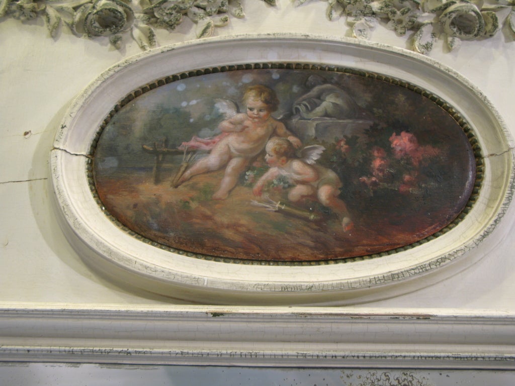 Großer Louis XVI-Stil Trumeau-Spiegel (19. Jahrhundert) im Angebot