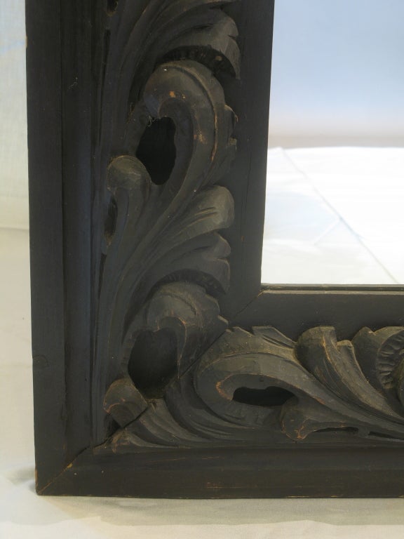 19th Century Impressive Carved Italian Mirror For Sale
