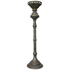 Antique Oriental Brass Floor Lamp 6