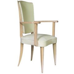 French Art Deco Set of 8 Chairs 
2 Armchairs