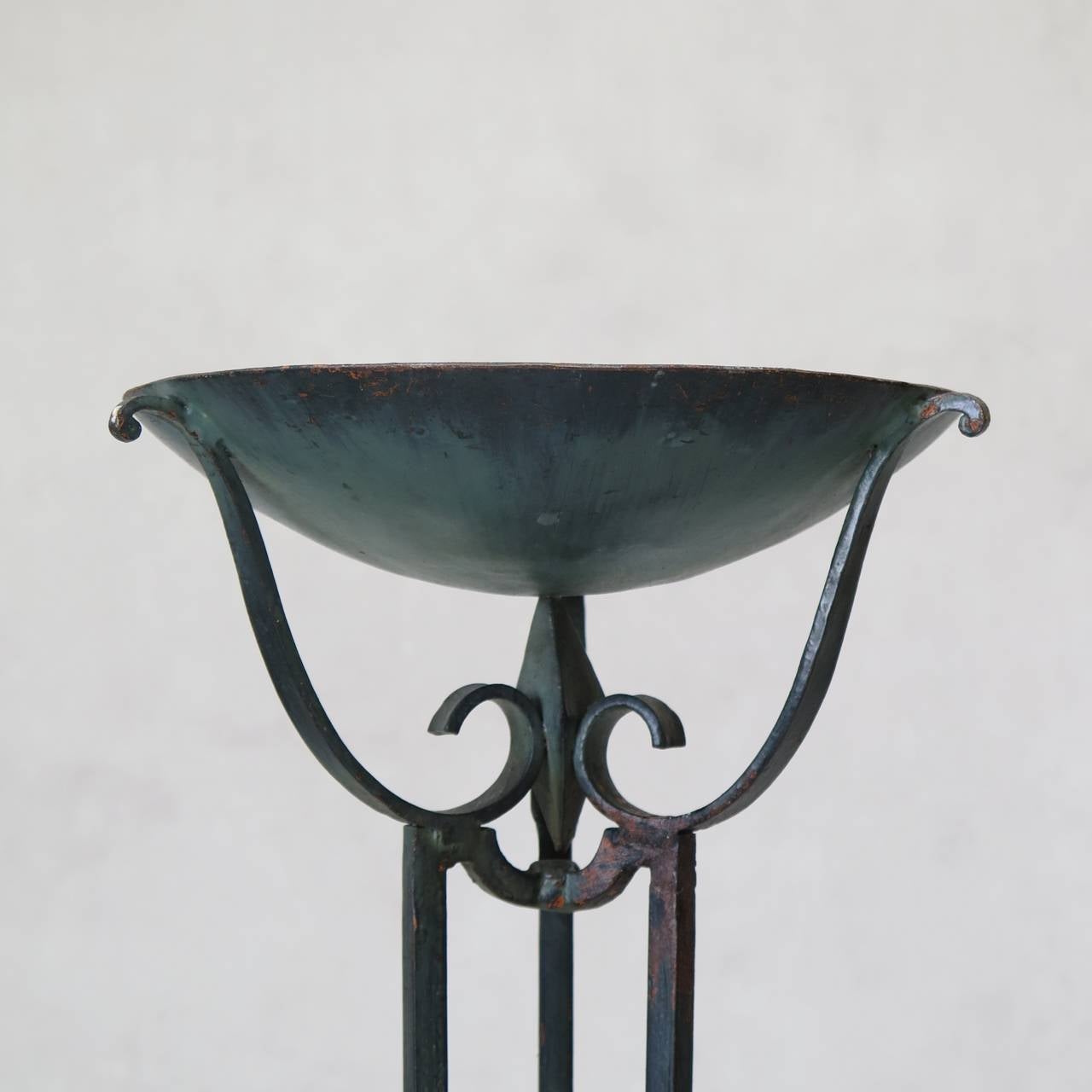 20th Century Set of Five Wrought Iron Art Deco Torchères, France, 1940s For Sale