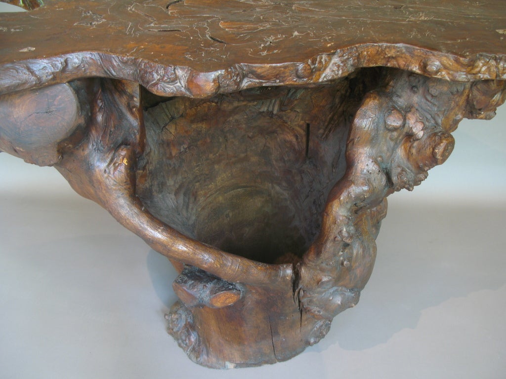 Burl Root Slab Side Table 3