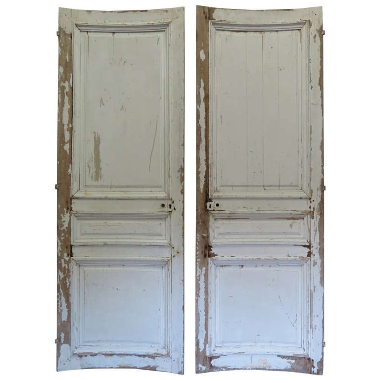 Pair of Curved Oak Doors - France, 19th Century
