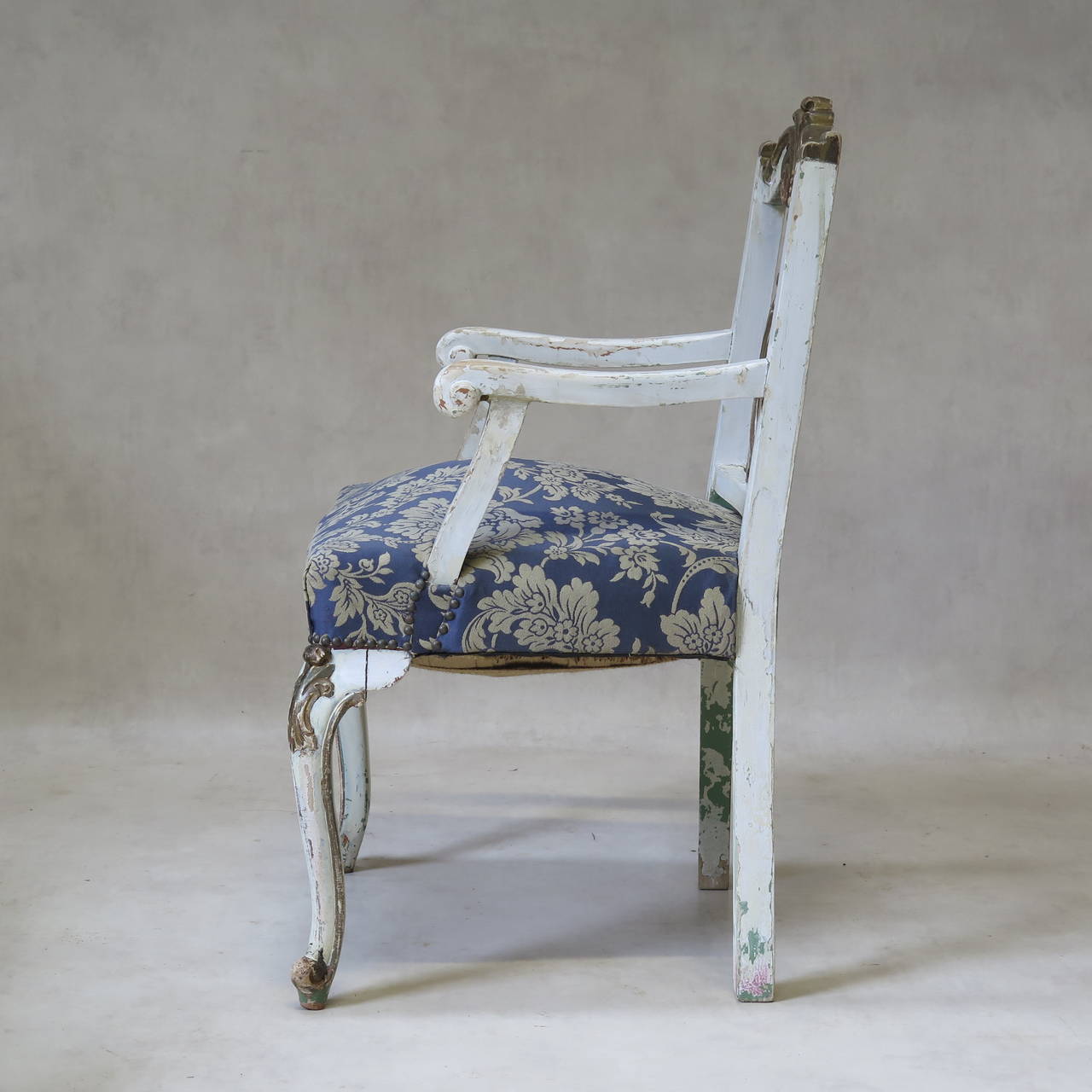 20th Century Pair of Louis XV Style Armchairs, France, Early 1900s For Sale