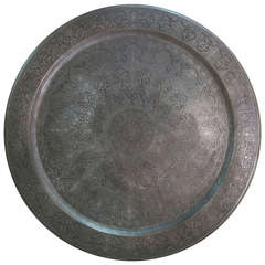Large Middle Eastern Tray, 19th Century