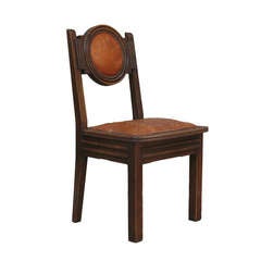 Set of Six Art Deco Chairs, France, 1930's