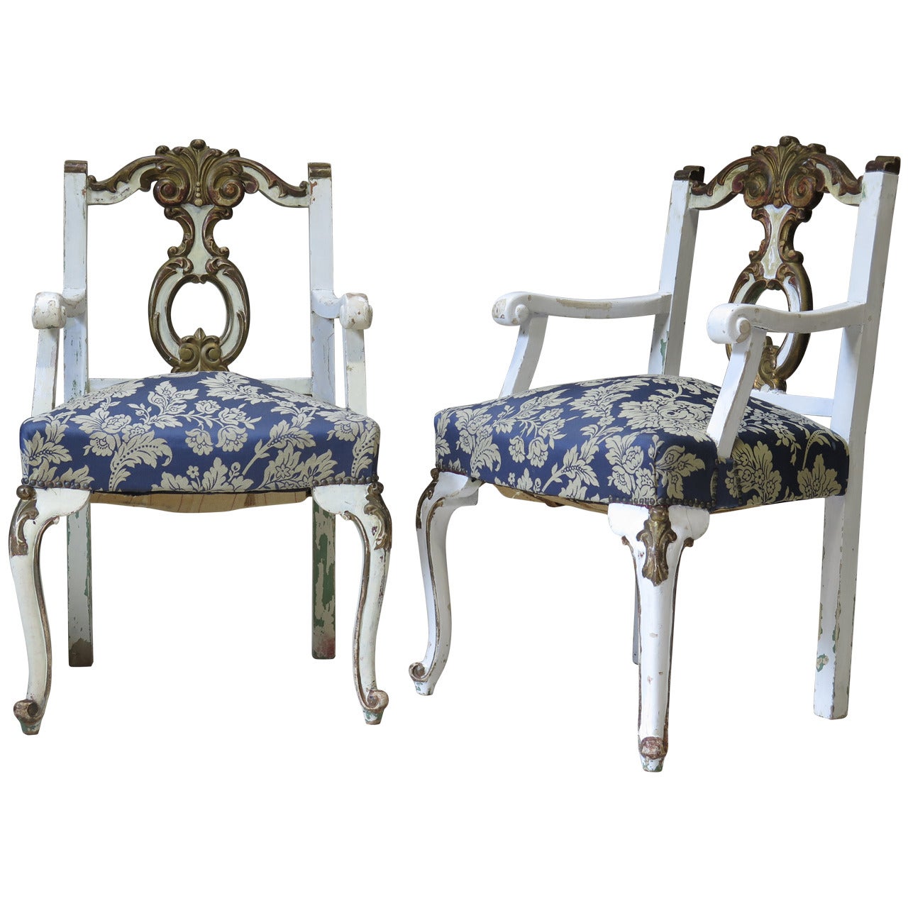 Pair of Louis XV Style Armchairs, France, Early 1900s For Sale