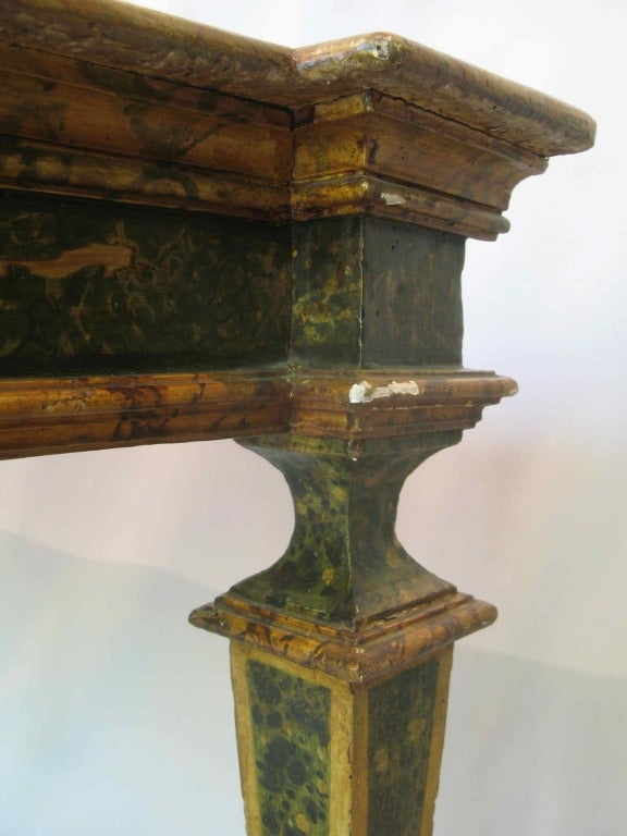18th Century Italian Polychrome Console Table For Sale 1